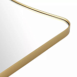 Зеркало золотистое с закруглёнными углами Thin Frame варинант исполнения - 3 | Loft Concept в Саратове