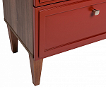 Тумба прикроватная красная из массива бука с 2-мя ящиками Wenge Light варинант исполнения - 4 | Loft Concept в Саратове