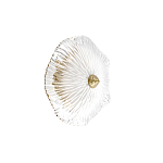 Бра в форме прозрачного стеклянного цветка с рельефной текстурой Textured Glass варинант исполнения - 7 | Loft Concept в Саратове