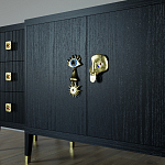 Большой Комод-буфет Elsa Dreams Black с ящиками варинант исполнения - 2 | Loft Concept в Саратове