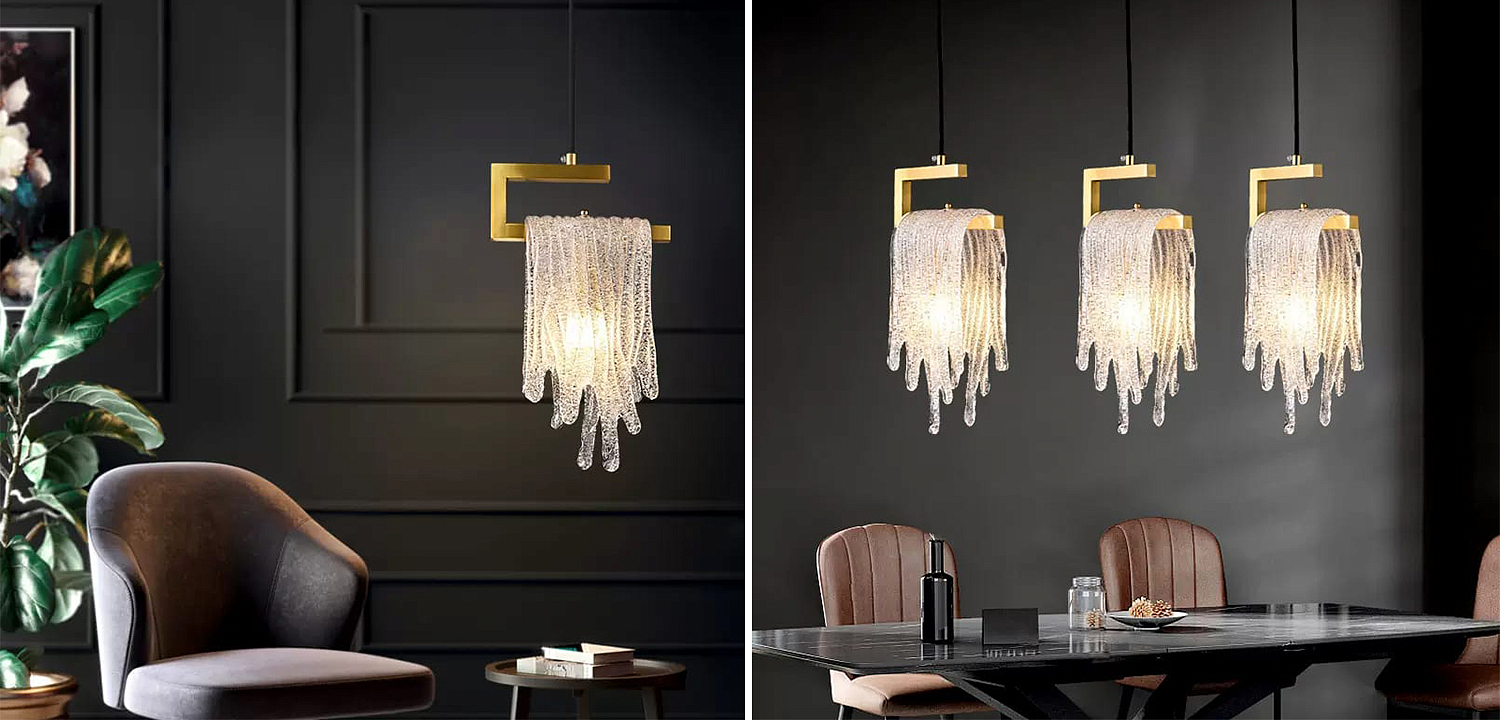 Подвесной светильник Fused Glass Hanging lamp Подвесной светильник Fused Glass Hanging lamp - Loft-Concept в Саратове