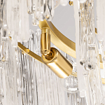 Люстра круглая с прозрачными стержнями разной длины Textured Glass Chandelier варинант исполнения - 6 | Loft Concept в Саратове