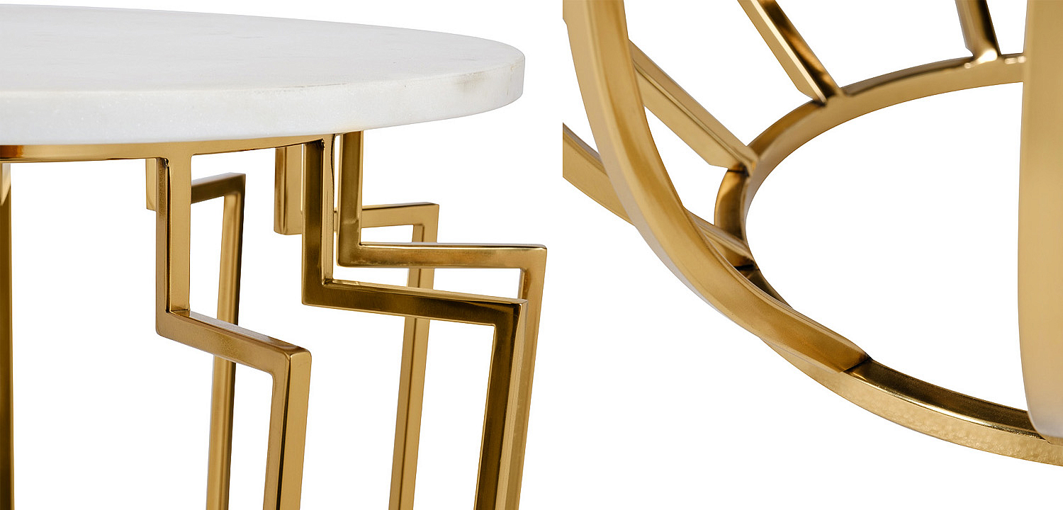 Приставной стол Embret Marble Side Table Приставной стол Embret Marble Side Table - Loft-Concept в Саратове