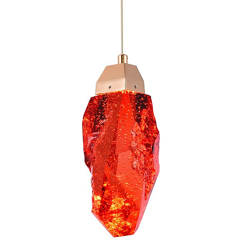 Подвесной светильник Soar Hanging Lamp Brass Red Красный Красный Латунь Подвесной светильник Soar Hanging Lamp Brass Red Красный Красный Латунь в Саратове | Loft Concept
