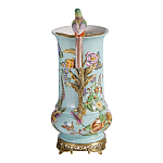 Ваза с птичкой из фарфора с бронзовыми элементами Garden of Eden варинант исполнения - 3 | Loft Concept в Саратове