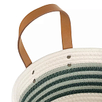 Корзина для хранения с ручками плетеная Interlacement Green  варинант исполнения - 2 | Loft Concept в Саратове