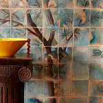 Обои ручная роспись Braganza Standard colourway on dyed paper варинант исполнения - 1 | Loft Concept в Саратове