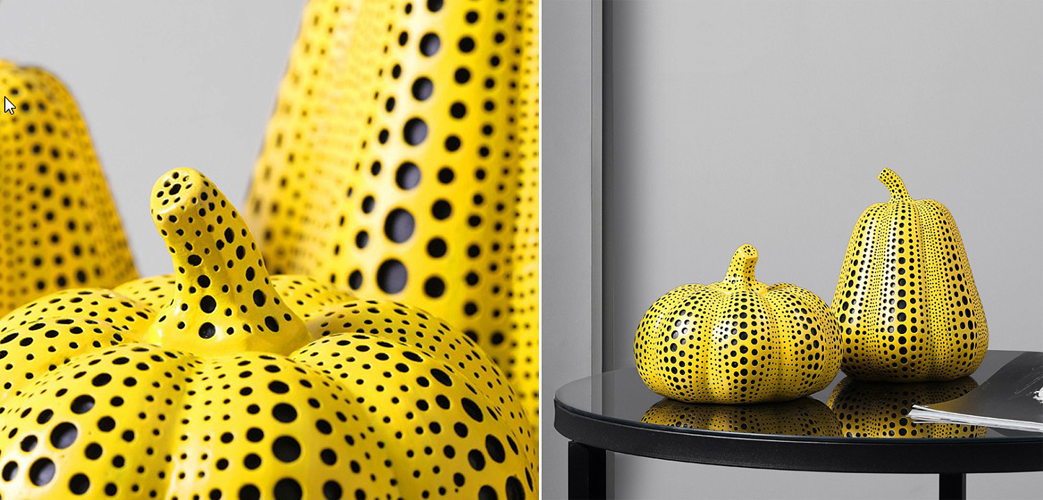 Статуэтка тыквы Kusama Yayoi II Статуэтка тыквы Kusama Yayoi II - Loft-Concept в Саратове