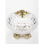 Конфетница из прозрачного рельефного стекла Eden Garden варинант исполнения - 2 | Loft Concept в Саратове