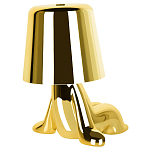 Настольная лампа фигурная цвета золото с гладким абажуром Высота 16 см Sophia варинант исполнения - 6 | Loft Concept в Саратове