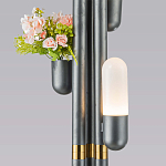 Торшер светодиодный с серым металлическим каркасом Generosity варинант исполнения - 3 | Loft Concept в Саратове