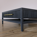 Кофейный стол Primo с двумя ящиками Черный дуб варинант исполнения - 6 | Loft Concept в Саратове