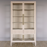 Витрина Primo со стеклянными фасадами и 2 ящиками Светлый дуб варинант исполнения - 1 | Loft Concept в Саратове