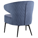 Современное мягкое кресло на металлических ножках Rakush Blue варинант исполнения - 4 | Loft Concept в Саратове