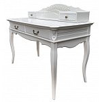 Стол-бюро белого цвета из массива бука с 4-мя ящиками White Provence варинант исполнения - 2 | Loft Concept в Саратове