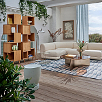 Приставной столик из массива манго Tom-tom Grey варинант исполнения - 4 | Loft Concept в Саратове