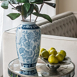 Ваза с синим цветочным орнаментом Blue & White Ornament  варинант исполнения - 4 | Loft Concept в Саратове