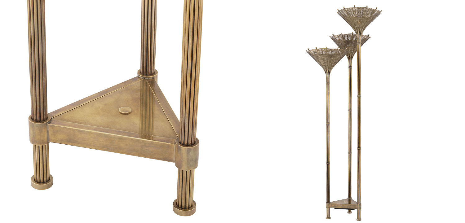 Торшер Eichholtz Floor Lamp Kon Tiki Triple Торшер Eichholtz Floor Lamp Kon Tiki Triple - Loft-Concept в Саратове