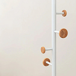 Напольная вешалка из древесины бука Unique Shaped Furniture Floor Hanger White варинант исполнения - 5 | Loft Concept в Саратове