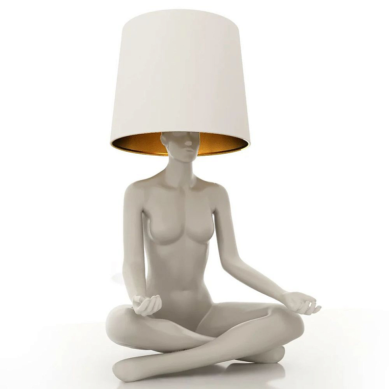 Лампа MANNEQUIN LAMP с абажуром телесный замок Глянцевый черный Черный матовый Глянцевый белый Белый матовый Серый матовый Золотой Красный в Саратове | Loft Concept 