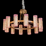 Люстра круглая с текстурными цилиндрическими плафонами Glimpse варинант исполнения - 1 | Loft Concept в Саратове