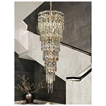 Люстра многоярусная каскадная с хрустальными подвесками Roul Crystal Light варинант исполнения - 10 | Loft Concept в Саратове