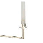 Люстра с 6-ю белыми матовыми плафонами из стекла в форме цилиндра Longitude варинант исполнения - 1 | Loft Concept в Саратове