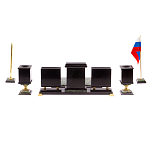 Настольный письменный набор из нефрита на ножках Executive Recruitment варинант исполнения - 5 | Loft Concept в Саратове