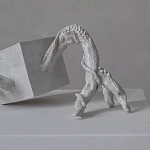 Скульптура «Окаменелый рост», Белый объект варинант исполнения - 2 | Loft Concept в Саратове