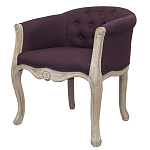 Кресло низкое в стиле прованс Louis French Armchair violet flax варинант исполнения - 2 | Loft Concept в Саратове