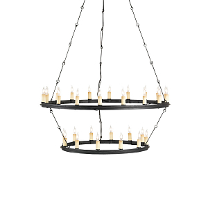 Люстра круглая двухъярусная Lightness and Scale