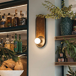 Бра с декором из плетеного бамбука Wicker Oval Lamp варинант исполнения - 3 | Loft Concept в Саратове