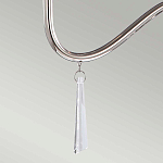 Люстра цвета никель с прозрачными стеклянными подвесками в форме капель Elstead Lighting варинант исполнения - 12 | Loft Concept в Саратове