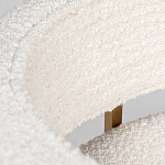 Стул букле бежевый с каркасом цвета матовое золото Tactility варинант исполнения - 4 | Loft Concept в Саратове