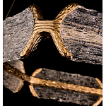 Люстра кольцевая с текстурным природным рисунком IceFlame варинант исполнения - 2 | Loft Concept в Саратове