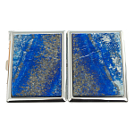 Портсигар с газовой зажигалкой из натурального камня Лазурит Stone Cigarettes Cases варинант исполнения - 4 | Loft Concept в Саратове