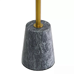 Кофейный столик круглый из мрамора серый Reliable Foundation варинант исполнения - 4 | Loft Concept в Саратове