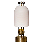 Настольная лампа в виде фонаря с белым фактурным абажуром Echoes of Light варинант исполнения - 1 | Loft Concept в Саратове