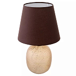 Настольная лампа с тканевым абажуром на овальном основании Lampshade on Oval Base варинант исполнения - 1 | Loft Concept в Саратове