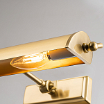 Светильник для картин цвета состаренная латунь с широким плафоном на прямоугольном основании Elstead Lighting варинант исполнения - 8 | Loft Concept в Саратове