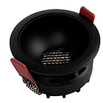 Встраиваемый спот светодиодный круглый черного цвета с углублением Ombra Lux  варинант исполнения - 4 | Loft Concept в Саратове