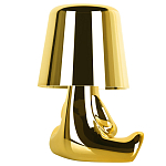 Настольная лампа фигурная золотого цвета с гладким абажуром Высота 16 см Sophia варинант исполнения - 4 | Loft Concept в Саратове