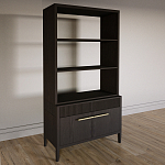 Стеллаж Primo с ящиками Темный орех варинант исполнения - 2 | Loft Concept в Саратове