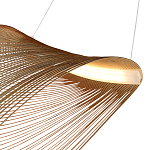 Подвесной светильник фигурный из деревянных прутьев Ecofriendly Light Source варинант исполнения - 4 | Loft Concept в Саратове