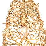 Подвесной светильник золотой в виде кораллов Coral Decor варинант исполнения - 1 | Loft Concept в Саратове