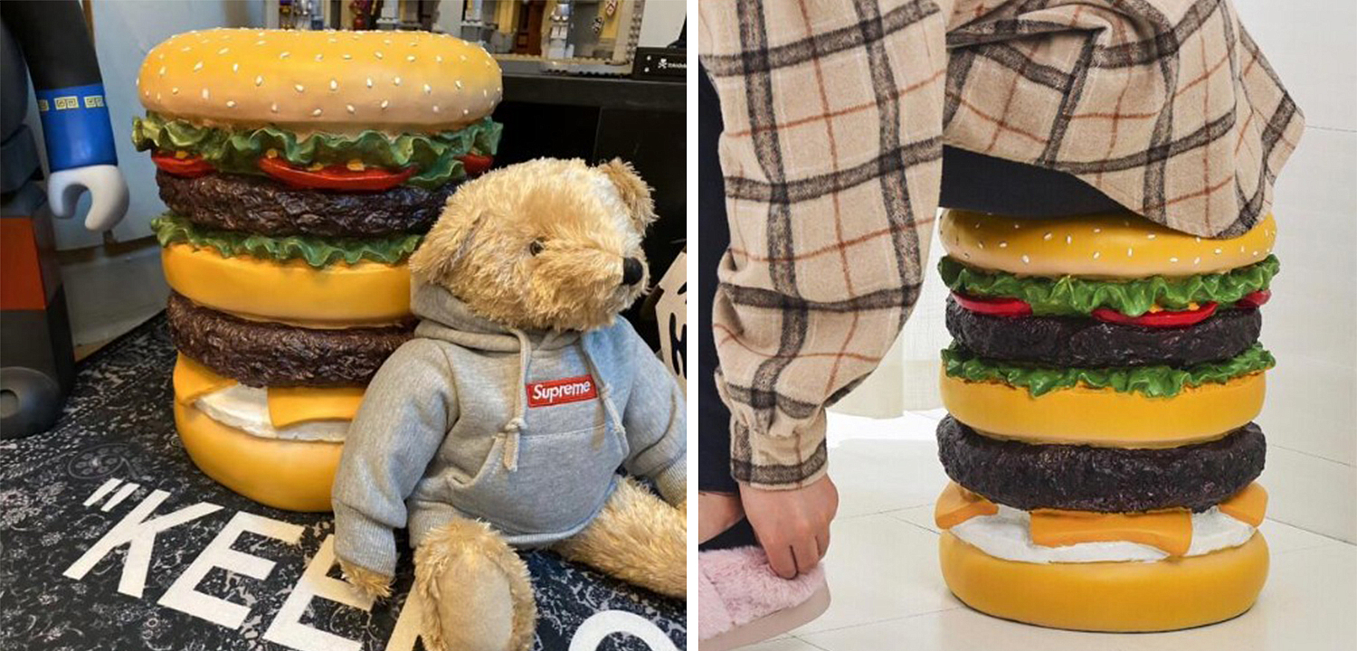 Приставной табурет Гамбургер Hamburger Stool Приставной табурет Гамбургер Hamburger Stool - Loft-Concept в Саратове
