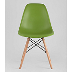 Пластиковый стул на ножках из массива бука Eames Green варинант исполнения - 4 | Loft Concept в Саратове