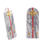 Сувенир Погон МВД из натурального камня мрамор Souvenir Epaulets варинант исполнения - 3 | Loft Concept в Саратове