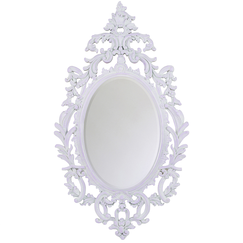 Зеркало в ажурной раме с эффектом старины Classic Ornament Mirror Бежевый Зеркало в Саратове | Loft Concept 