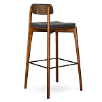 Барный стул из массива ясеня с обивкой из рогожки Elegant Ash варинант исполнения - 4 | Loft Concept в Саратове